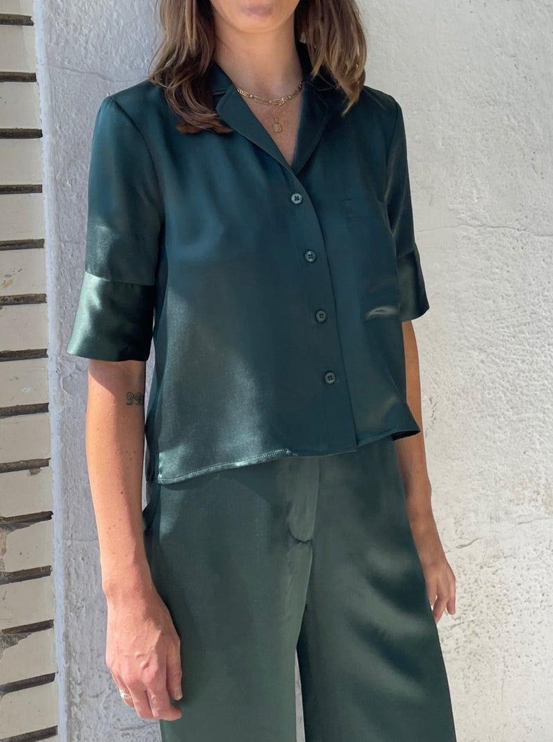 Elliott Silk PJ Top - Bottle