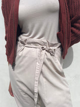 Thai Pant in Paperweight Cotton - Cement