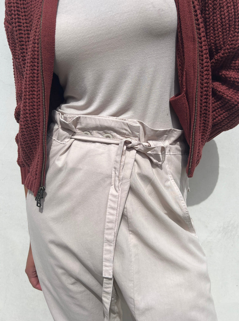 Thai Pant in Paperweight Cotton - Cement