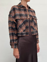 Izzy Shirt in Plaid - Coco/Sable
