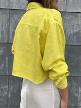 Izzy Shirt in Linen - Lemon