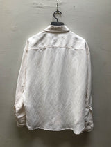 Justin Workshirt in Linen  - Bone