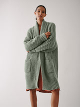 Lawrence Long Sweater Coat - Spearmint
