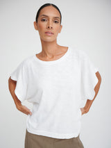 Kimono Tee in Supima Slub - White