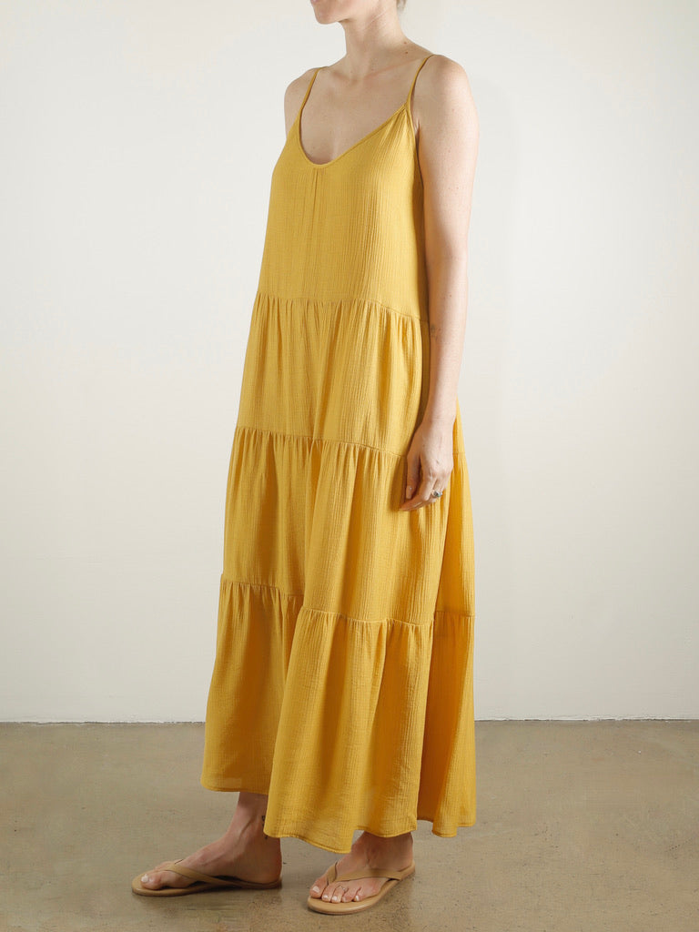 Sunny Maxi Dress in Viscose Gauze - Sun *Final Sale*