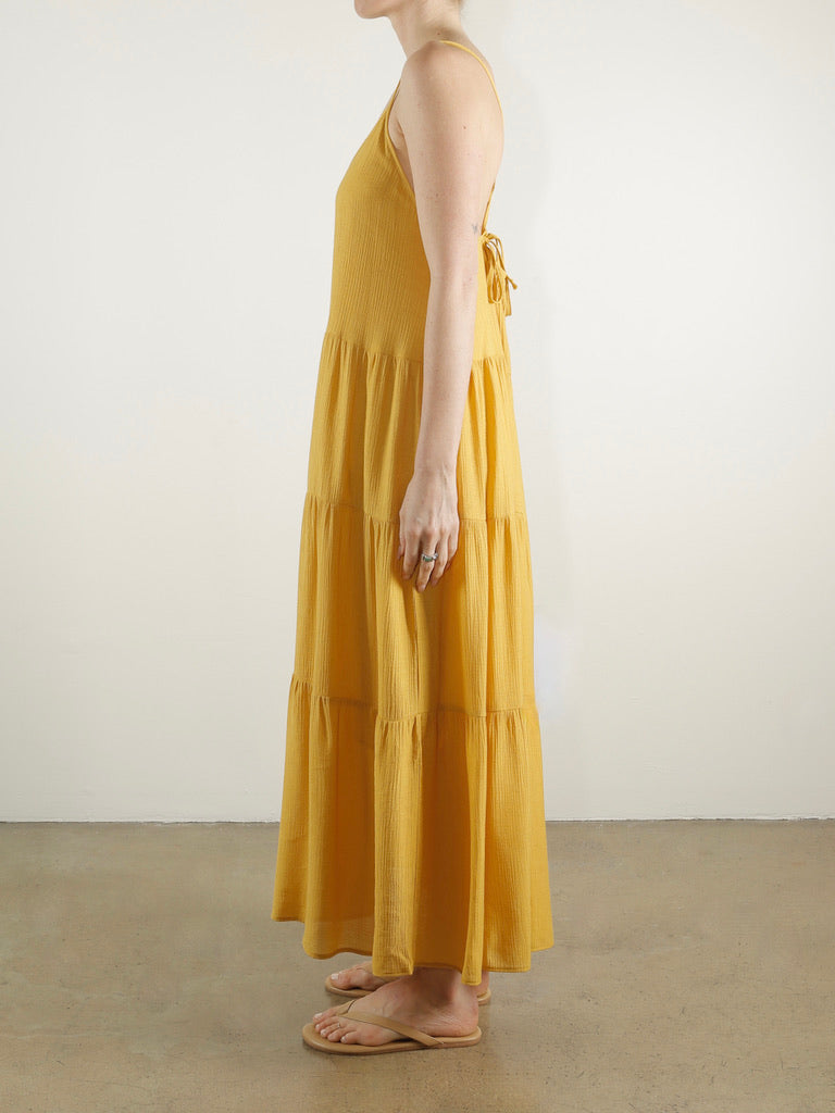 Sunny Maxi Dress in Viscose Gauze - Sun *Final Sale*