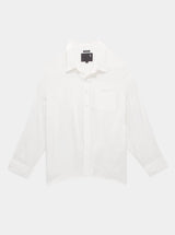 R13 Oxford Drop Neck Shirt - White