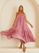 Natalie Martin Jerusha Dress in Floral Print Lavendar