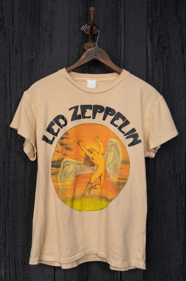 MadeWorn Led Zeppelin Swan Song Crew Tee - Sun Bleach