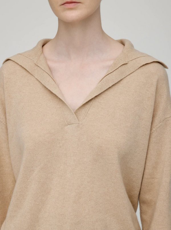 Moussy Polo Collar Knit - Beige
