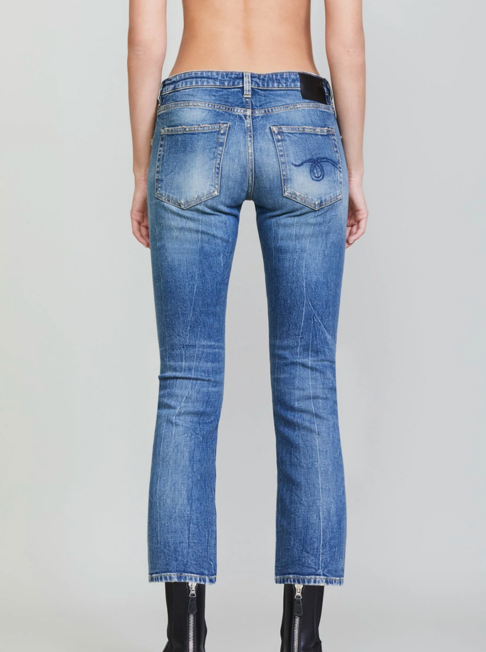 【R13】ボーイストレート BOY STRAIGHT JEANS - MELVIN BLUE STRETCH -R13