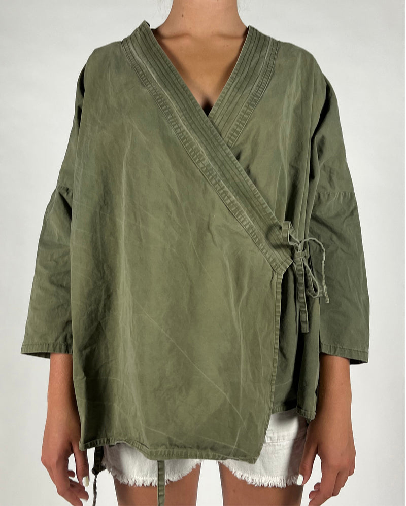 You the Brave GI Kimono - OD Green