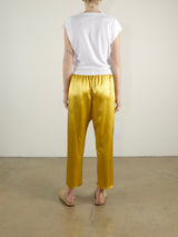 Erika Drop Pant in Vintage Satin - Sun