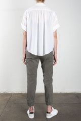 Danny Roll Sleeve Shirt in Japanese Cotton - White